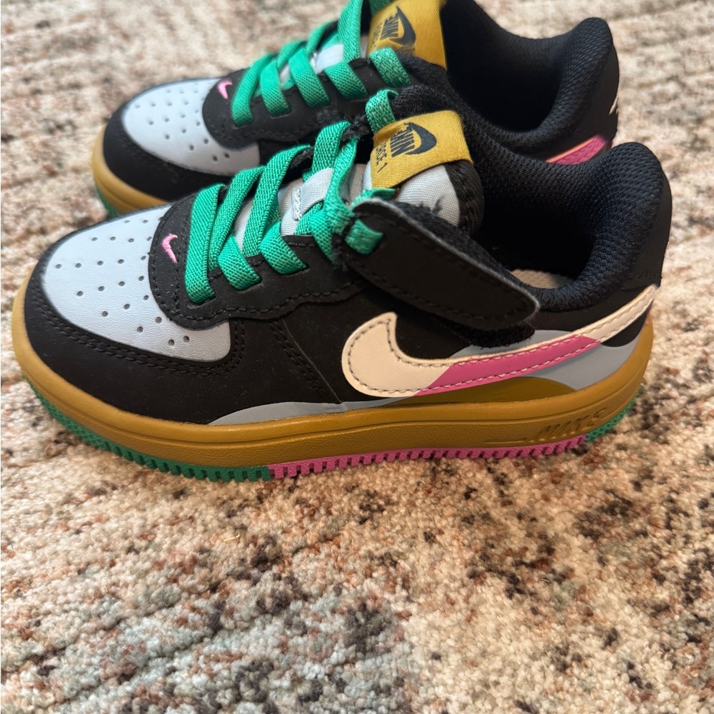 Toddler's Nike Force 1 Low EasyOn Black/Summit White